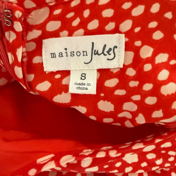 Maison Jules Vibrant Orange Mini Dress - Picture 3 of 3